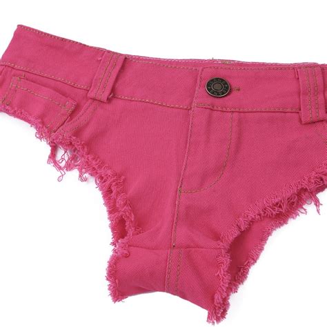 Womens Mini Hot Pants Jeans Micro Shorts Denim Triangle Jeans Low Waist Shorts EBay