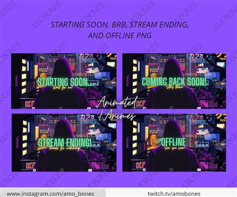 Animated Twitch Overlay/ Overlay Twitch Animated, Theme Cyberpunk ...