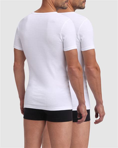 Camiseta Interior Caballero Dim Pack 2 Cuello Pico Modelo Ad000dn