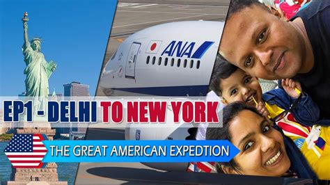 Delhi To New York Flight Ana Airlines Youtube