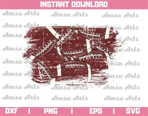 Distress American Football Png Football Patches Png American Etsy