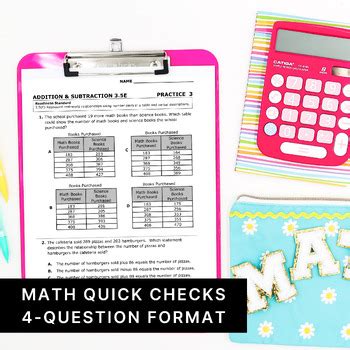 Grade Math Teks Standards Data Graphs Quick Checks Assessments