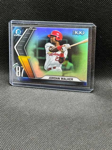 Jordan Walker 2022 Bowman Chrome Top 100 BTP 87 Top 100 STL