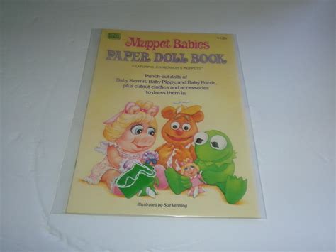 Vintage Muppet Babies Paper Doll Book - Etsy