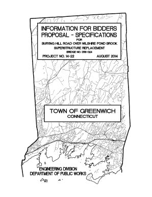 Fillable Online Greenwichct RECEIPT AND OPENING OF BIDS Greenwichct