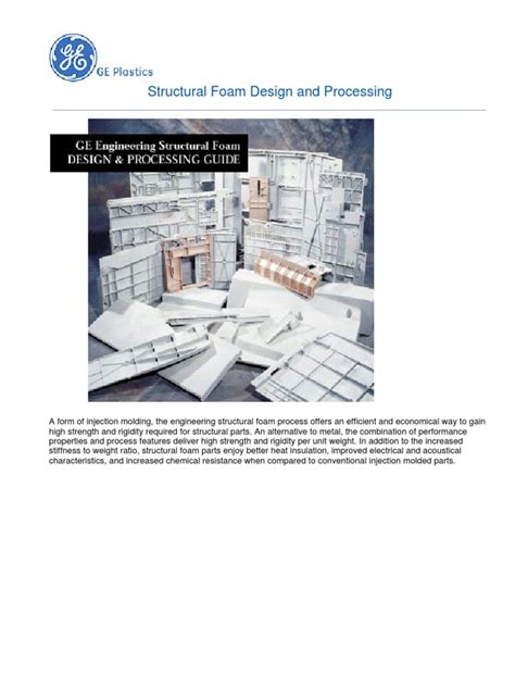 GE Structural Foam Design Processing Guide | PDF | Bending | Creep (Deformation)