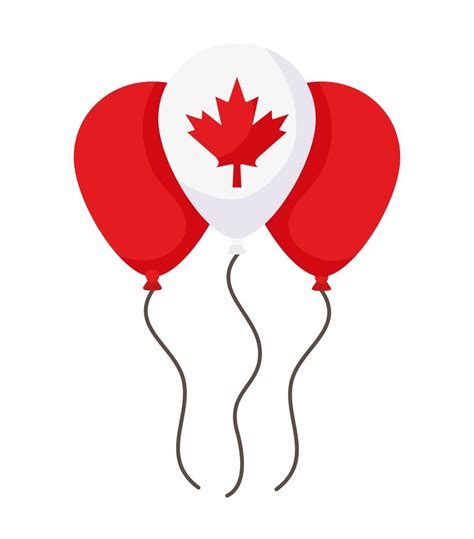 canada day balloons 2748514 Vector Art at Vecteezy