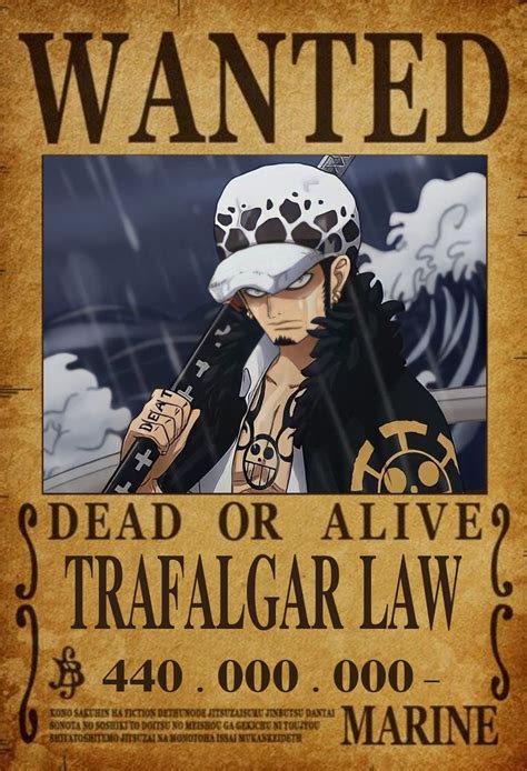 Trafalgar Law Wanted Poster