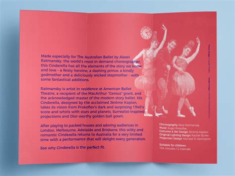 The Australian Ballet Cinderella DL Brochure by Michaela on Dribbble