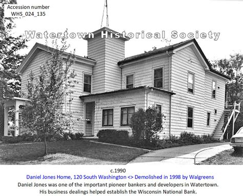 Watertown Historical Society, Watertown, WI - c.1990 Daniel Jones Home