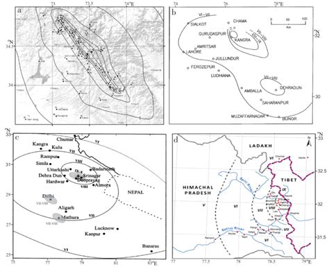 (a) Isoseismal map of the 2005 Muzaffarabad earthquake (after Ali et... | Download Scientific ...