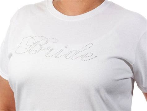 Bride Rhinestone Bling Tshirt Bling Tshirts Wedding Tshirts Rhinestone