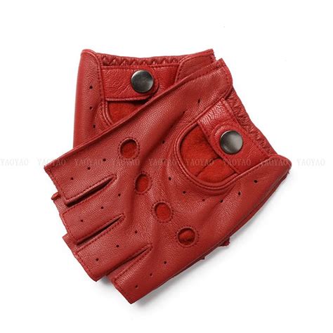 Перчатки мужские из натуральной овечьей кожи, без подкладки, с ...