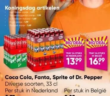 Coca Cola Fanta Sprite Of Dr Pepper Aanbieding Bij Big Bazar