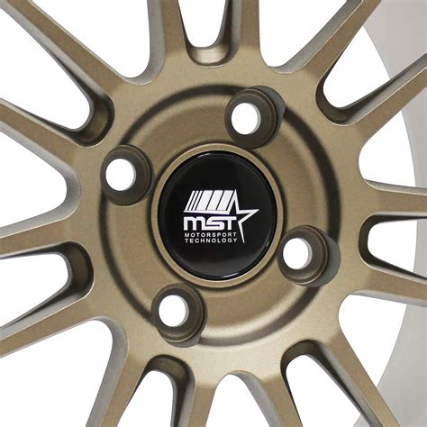 MST MT45 Wheels Matte Bronze With Bronze Machined Lip Rims