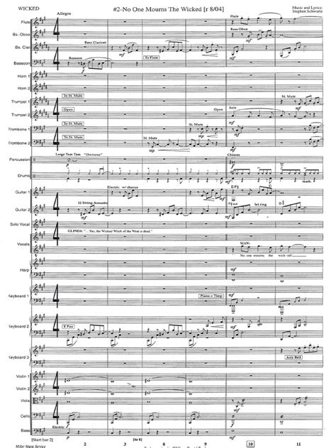 Wicked - No One Mourns The Wicked | PDF