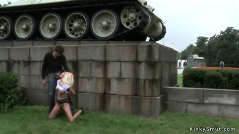 Blonde Is Fucked And Public Disgraced
