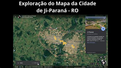 Exploração do Mapa da Cidade de Ji Paraná RO YouTube