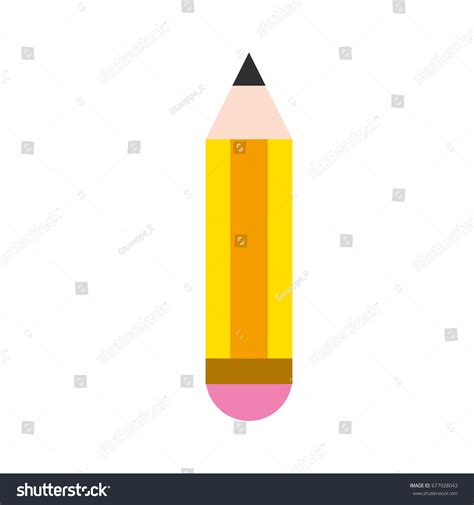 Pencil Tool Design Study Write Stock Vector Royalty Free