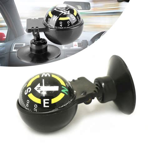 Car Compass Pocket Mini Ball Dash Dashboard Car Mount Navigation Compass Camping Compass