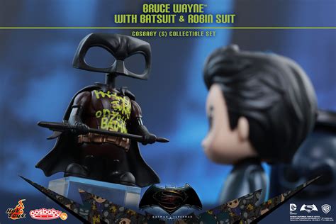 Hot Toys布魯斯韋恩蝙蝠俠羅賓戰衣豪華組合包Cosbaby 系列