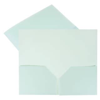 6pcs Plastic Folders with Pockets Letter Files Portfolio Folder, Green ...