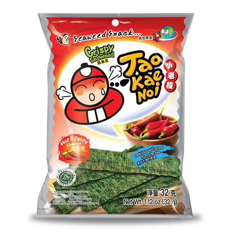 Jual Tao Kae Noi Hot Spicy Crispy Seaweed Rumput Laut Renyah Pedas