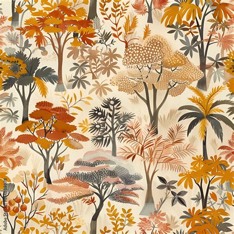 Wallpaper Different Nahua De Casamance Type On A Cream Background