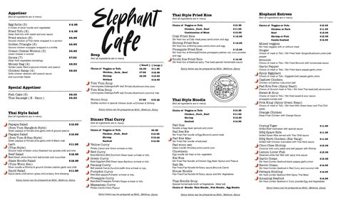 Official Elephant Cafe Lake Forest Ca View And Order Onlinea