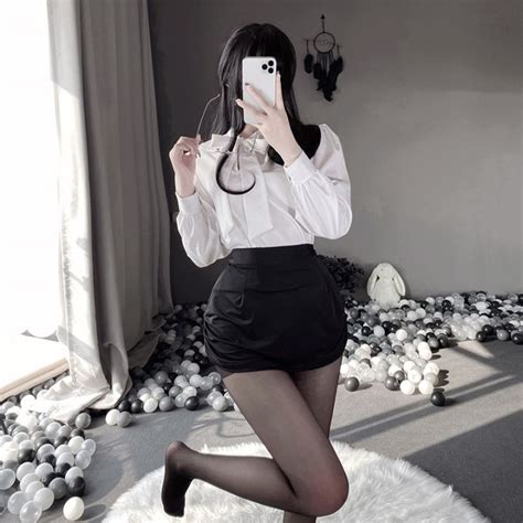 Porn Exotic Kawaii Women Sexy Lingerie Costume Teacher Office Lady