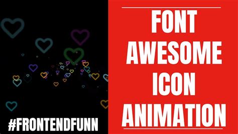 Font Awesome Icons Animation Tutorial - YouTube