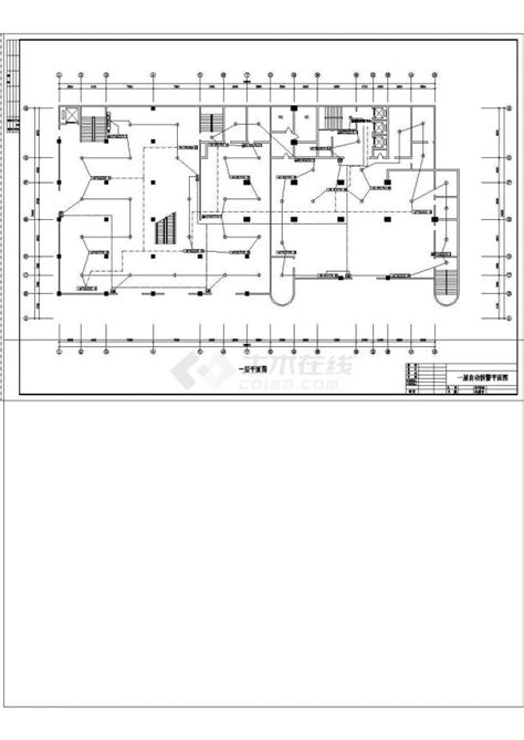 某地区某酒店 24号房间电气方案设计cad施工图酒店土木在线