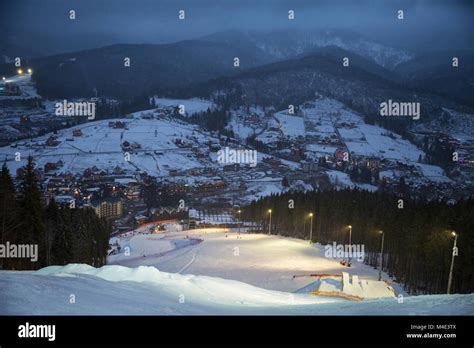 Ski Resort Bukovel Ukraine Stock Photo Alamy