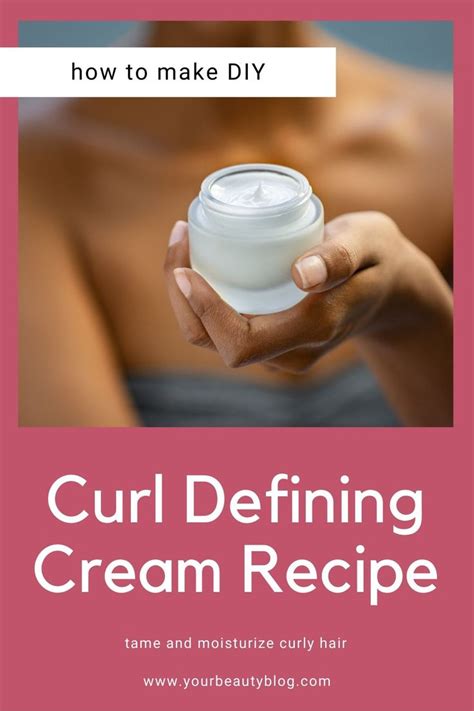 Diy Curl Defining Cream Recipe Moisturize And Define Curls Naturally