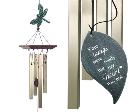 Dragonfly Memorial Wind Chime Custom Sympathy Gift After Loss Etsy