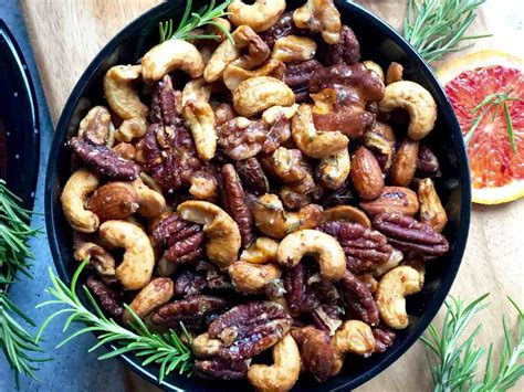 Roasted Mixed Nuts With Rosemary A Hint Of Rosemary