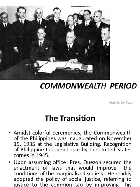 Commonwealth Period | PDF