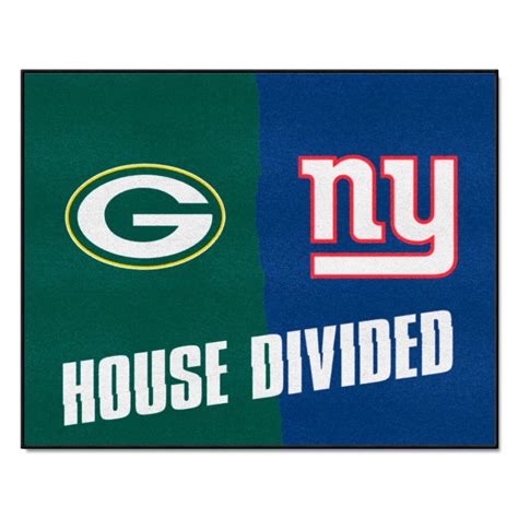 NFL House Divided - Packers / Giants-Size:33.75"x42.5",Style:House