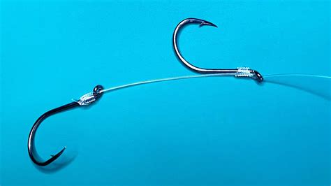 How To Snell Hooks Tandem Fishing Hook Knots Quick And Easy Tie