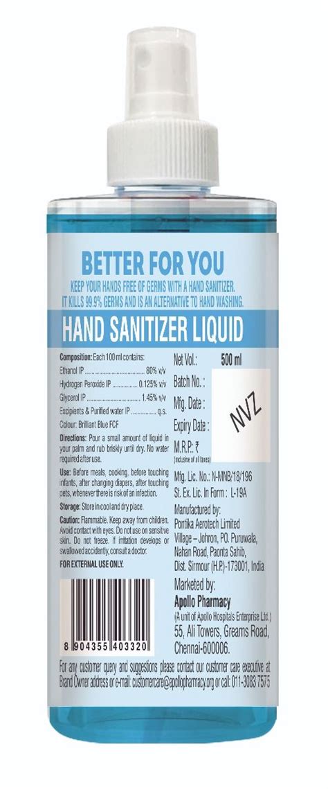 Apollo Life Hand Sanitizer Liquid Spray Ml Price Uses Side