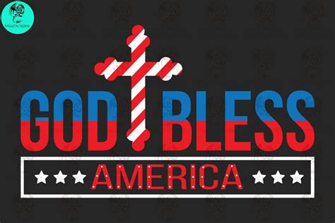 God Bless America Svg Graphic By Dragondesign · Creative Fabrica