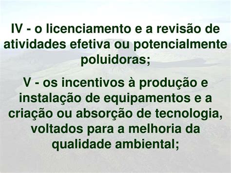 Existem Instrumentos Instituídos Pela Política Nacional Do Meio Ambiente