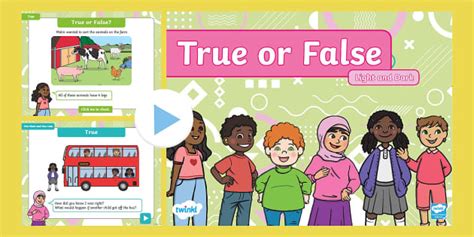 👉 Eyfs Maths True Or False Powerpoint Light And Dark