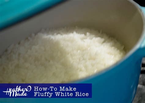 Heather O Made: How-To Make Fluffy White Rice