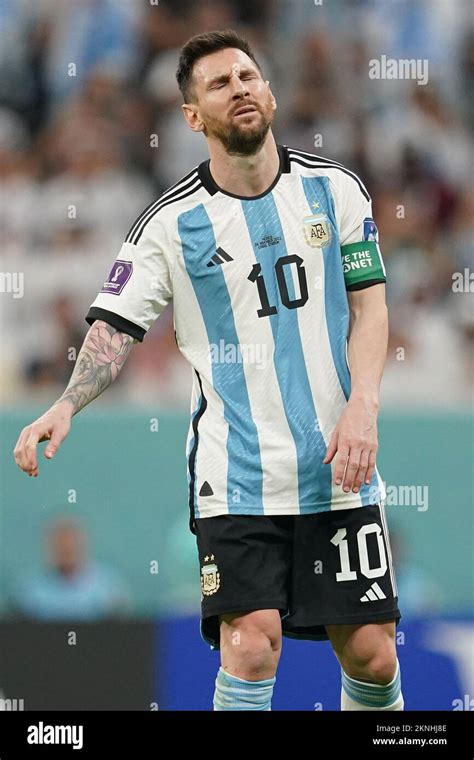 LUSAIL KATAR NOVEMBER 26 Der Spieler Von Argentinien Lionel Messi