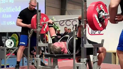 Alan Belfield Ipf Masters World Bench Press Rodby Dk Youtube