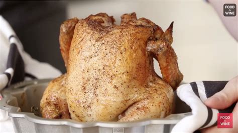 How To Roast Chicken In A Bundt Pan For The Crispiest Skin Ever Video