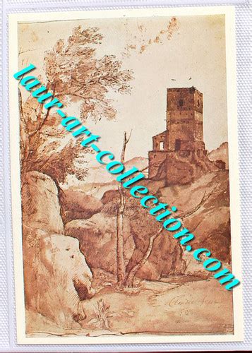 CARTE POSTALE CP TABLEAU PEINTURE LORRAIN RUINED TOWER CAMPAGNA