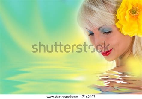 Portrait Nude Blonde Blue Eyes On Stock Photo 17162407 Shutterstock