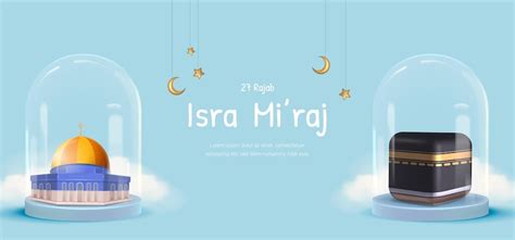 Premium Vector | Al-Isra wal Mi'raj Translate The Night Journey Prophet ...